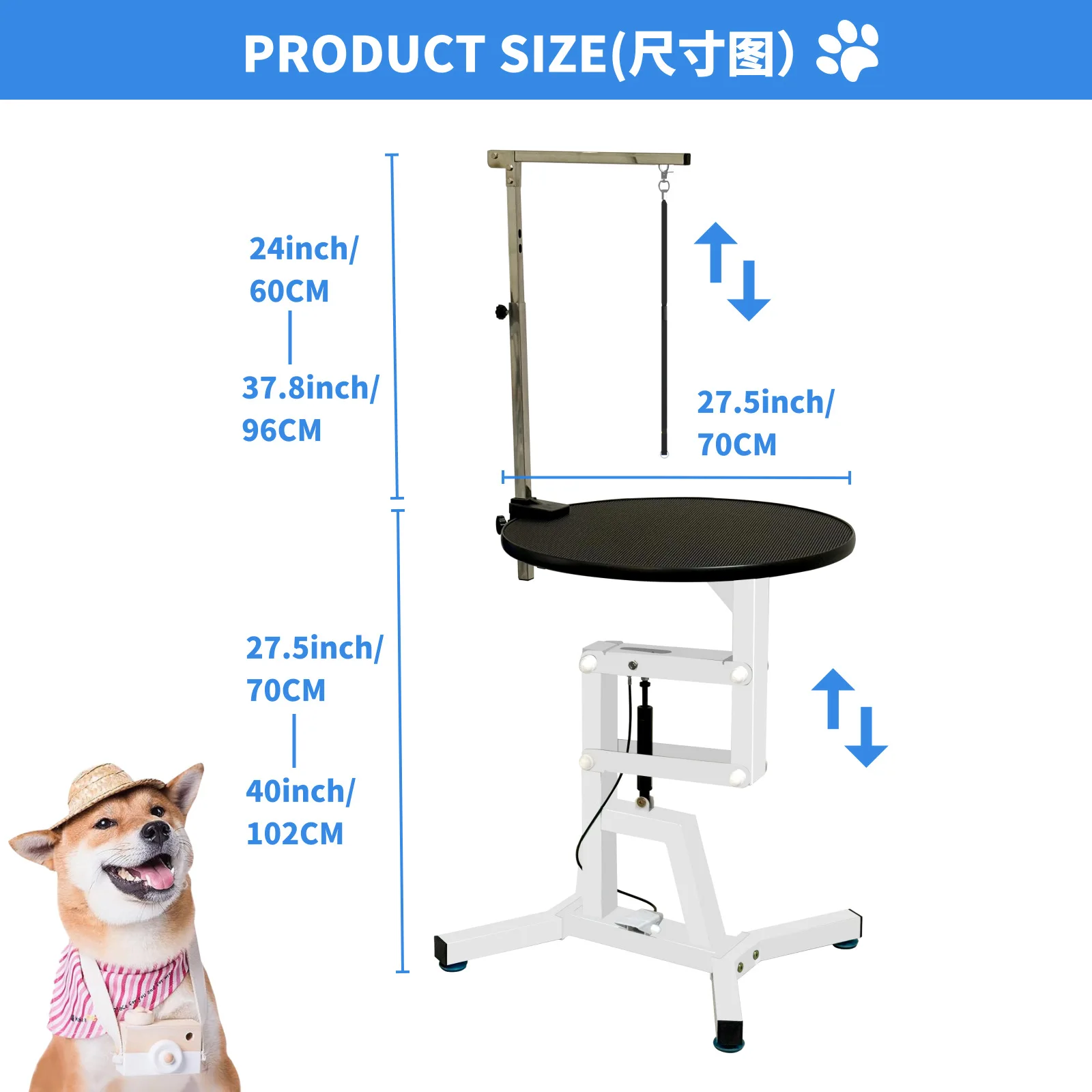 Round black white 70