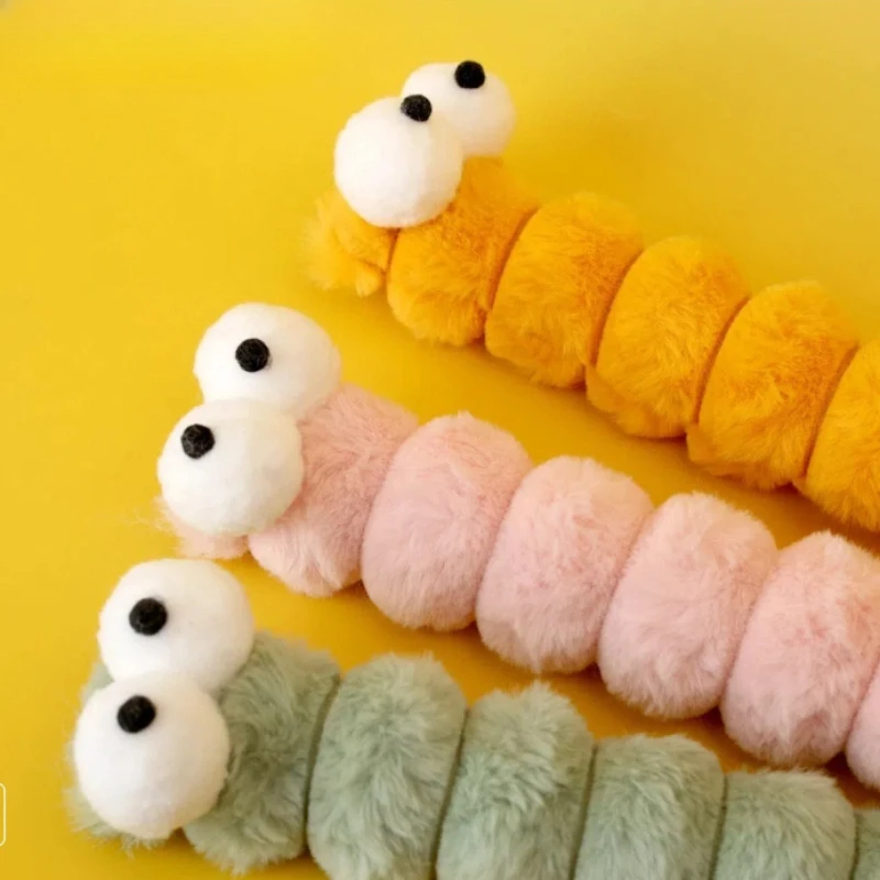 Juguete de peluche para masticar para gatos, cojín, oruga, almohada con hierba gatera, juguetes interactivos suaves para gatos, suministros de juguetes para gatos - imagen 3