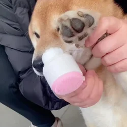 Lavapatas de silicona 2 en 1 para perros