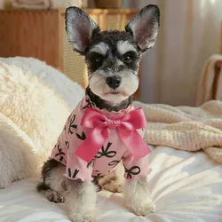 Sudadera con lazo rosa para perros pequeños Chihuahua - talla XS