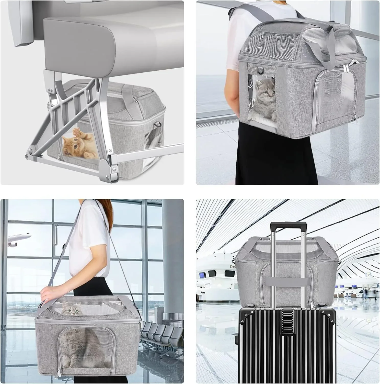 Mochila plegada para ahorro de espacio