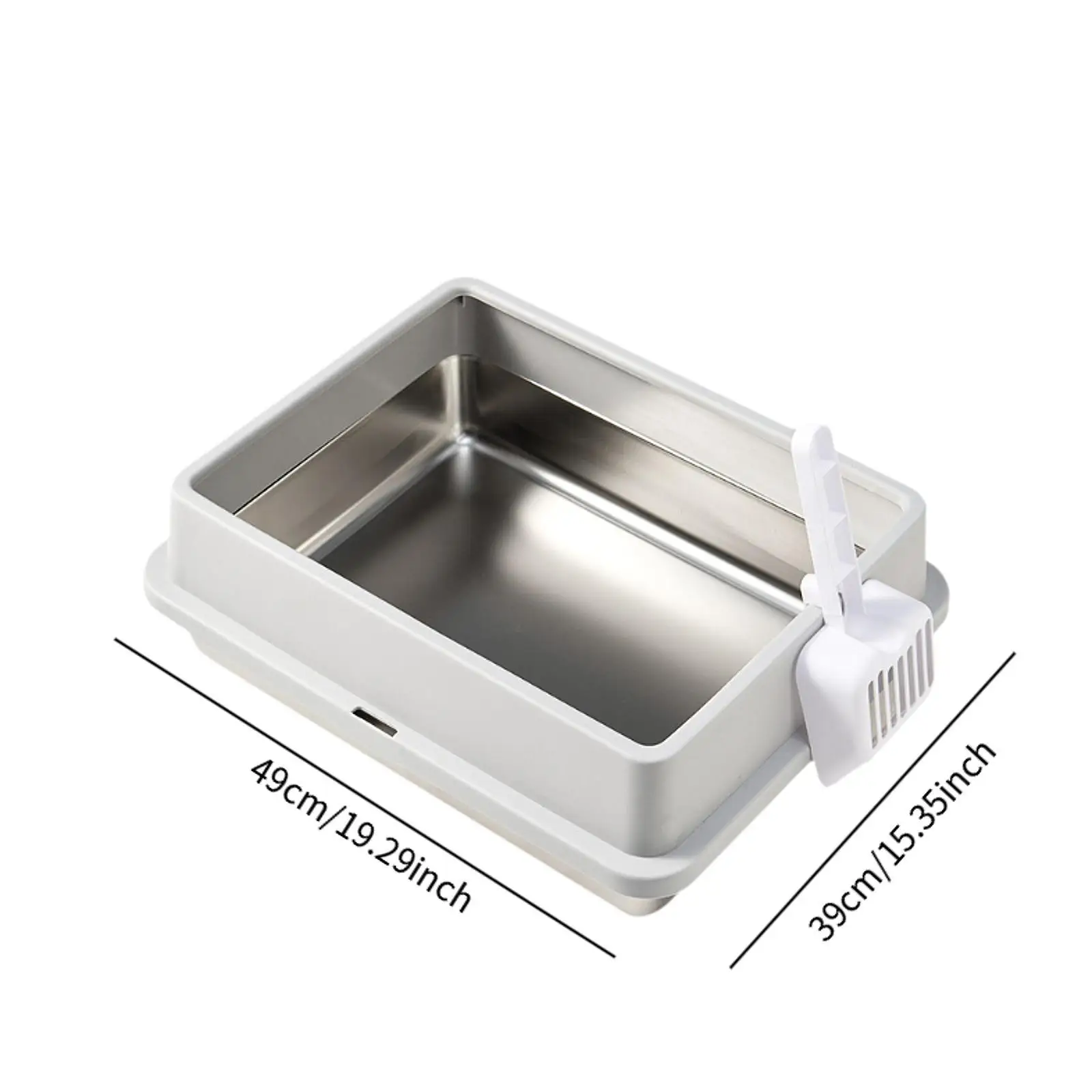 Cat Litter Box Pet Bedpan Cat Sand Box Container Open Top Cat Litter Tray for Indoor Cats