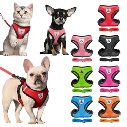 Arnés transpirable con correa para perros y gatos pequeños – cómodo