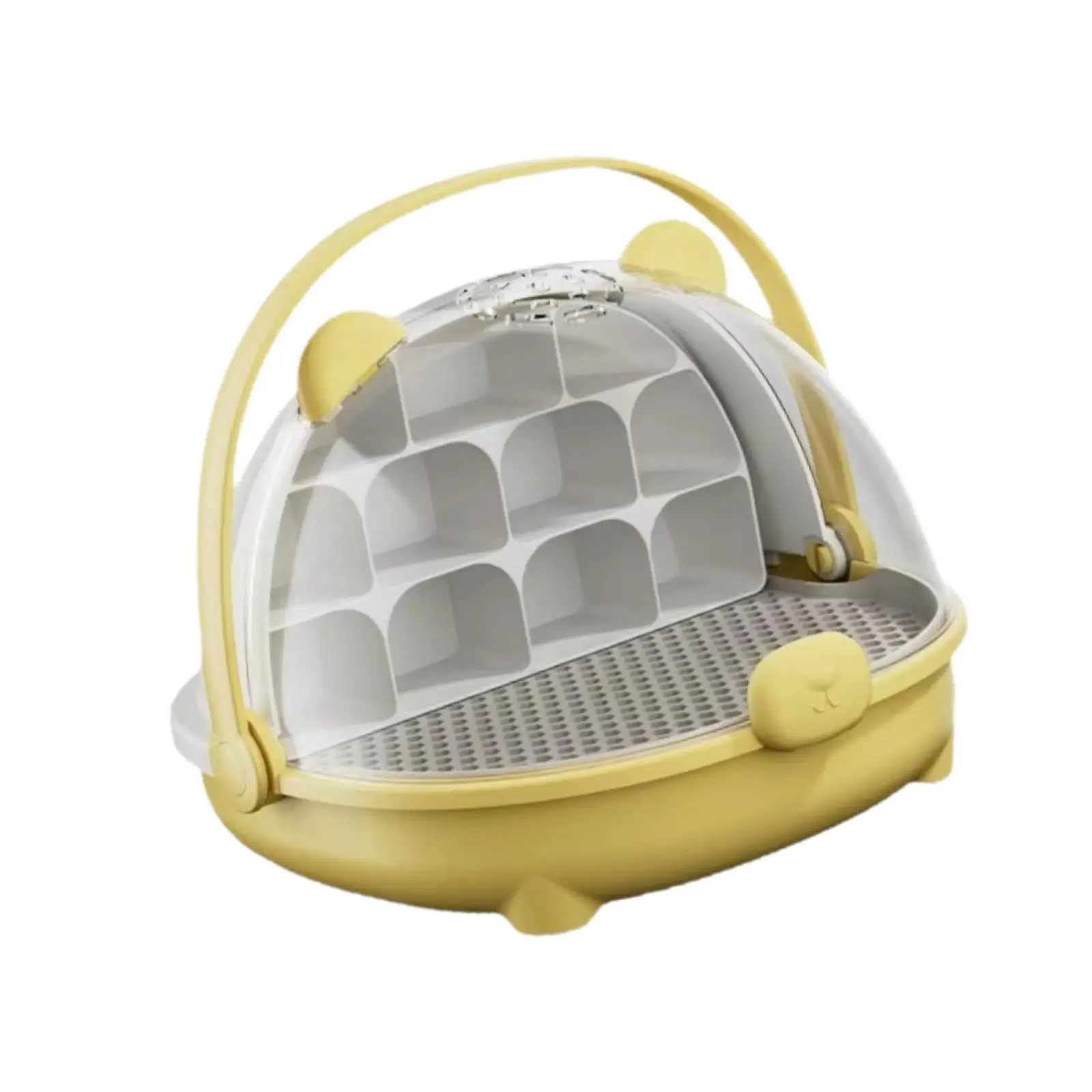 Silkworm Breeding Box for Silkworms Turtles Transparent Reptile Feeding Box