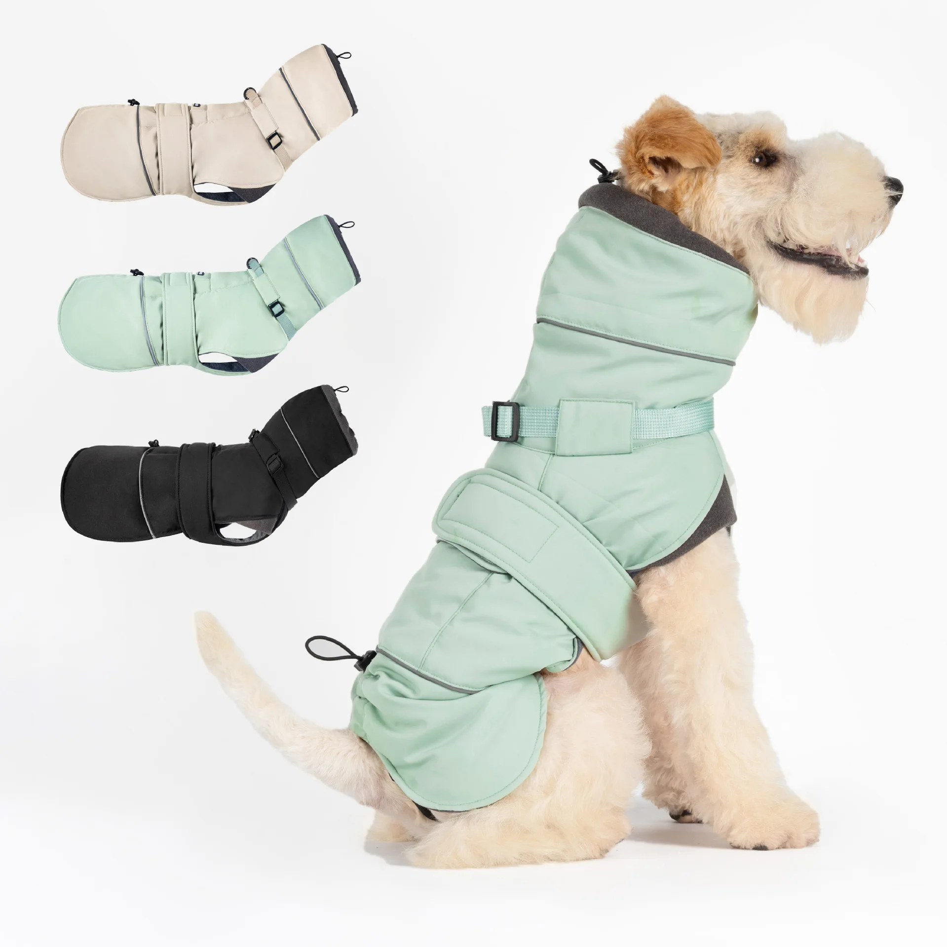 Chaqueta cálida impermeable para perros pequeños y medianos
