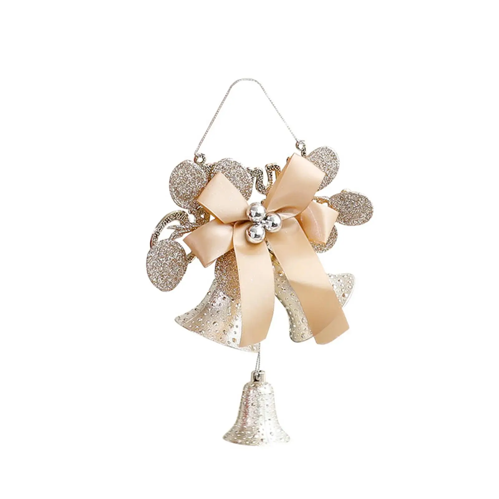Christmas Bell Ornament Christmas Tree Pendant Festival Charm DIY Decorating Xmas Pendant for Wall Dorm Winter Door Farmhouse