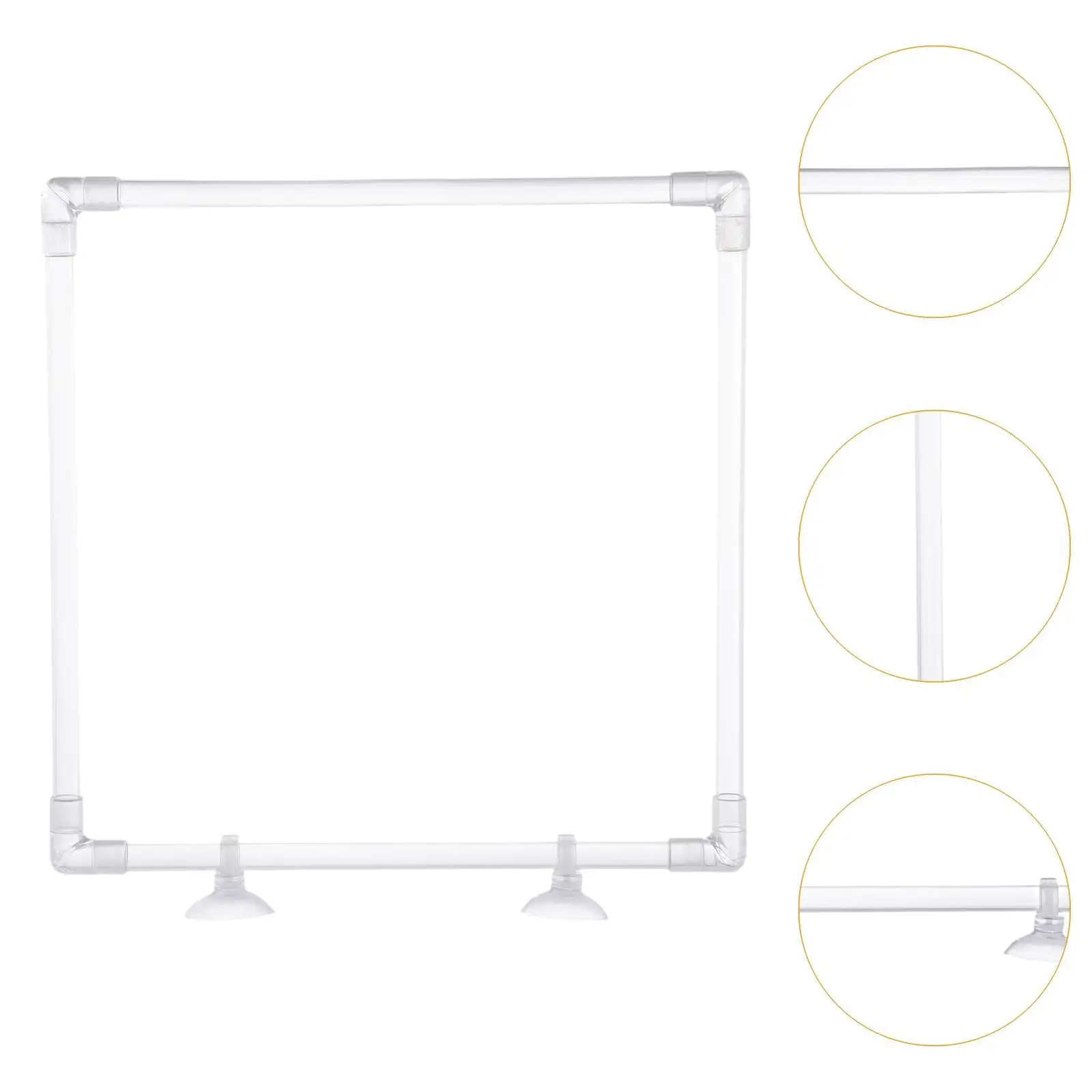 Aquarium Floating Plant Barrier Corral Fish Tank Clear Acrylic Patio Floating Plant Fence Pond Accessories Yard Easy to Install