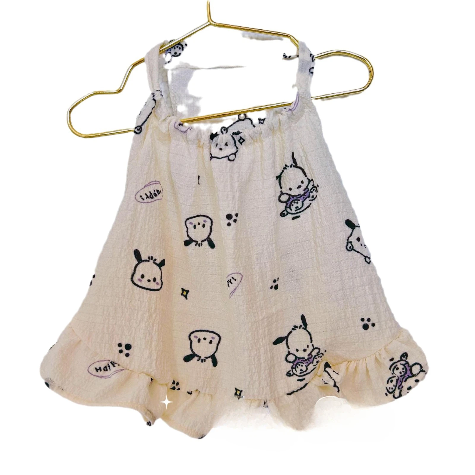 Falda con tirantes para primavera/verano para mascotas, ropa para el hogar, falda bonita con burbujas, chaleco, vestidos para perros y gatos, ropa para cachorros pequeños - imagen 5