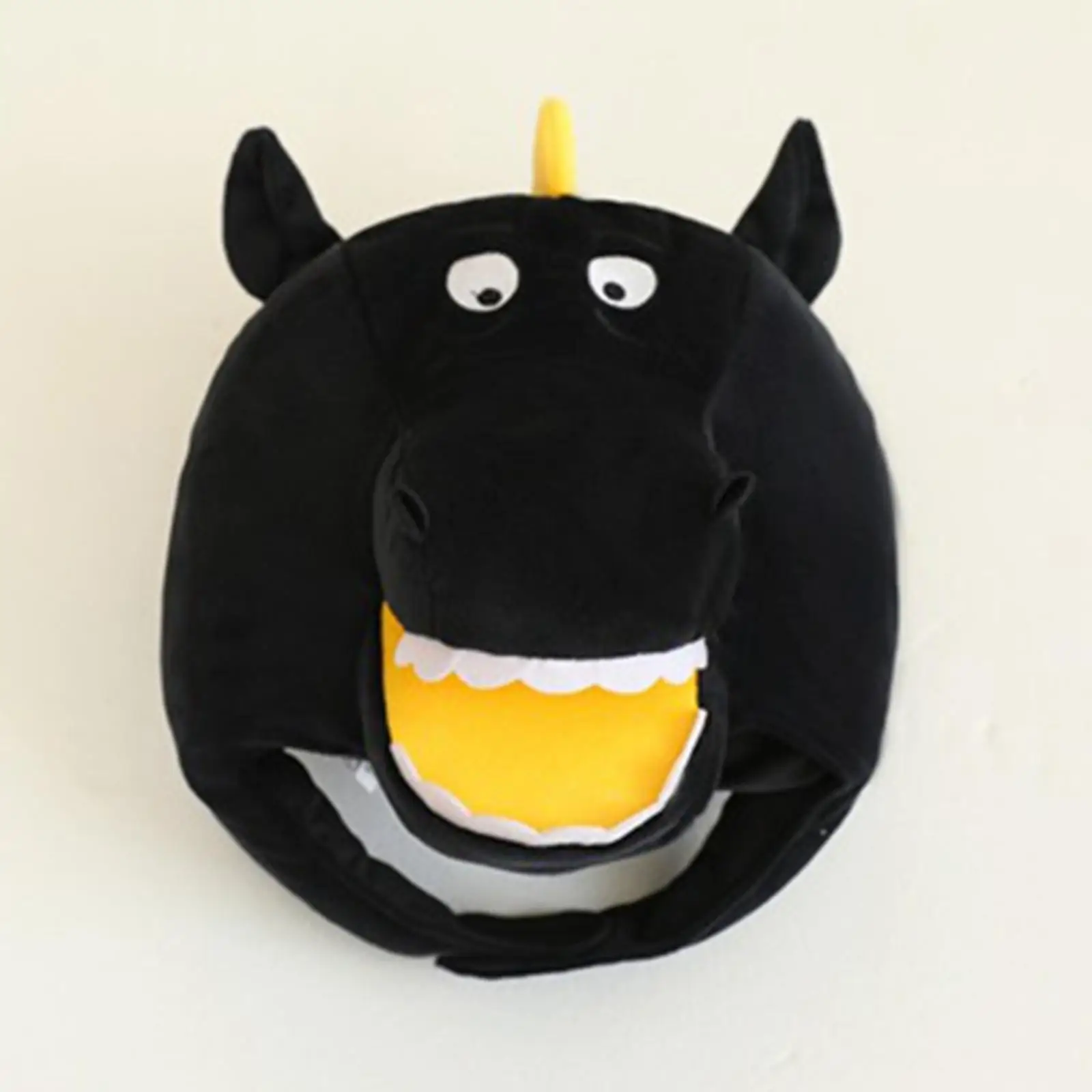 Cute Black Horse Hat Costume Prop Comfortable Wear Soft Lightweight for Stage Shows Versatile 15.3x10.2inch Plush Headgear Cute Black Horse Hat Costume Prop Comfortable Wear Soft Lightweight for Stage Shows Versatile 15.3x10.2inch Plush Headgear