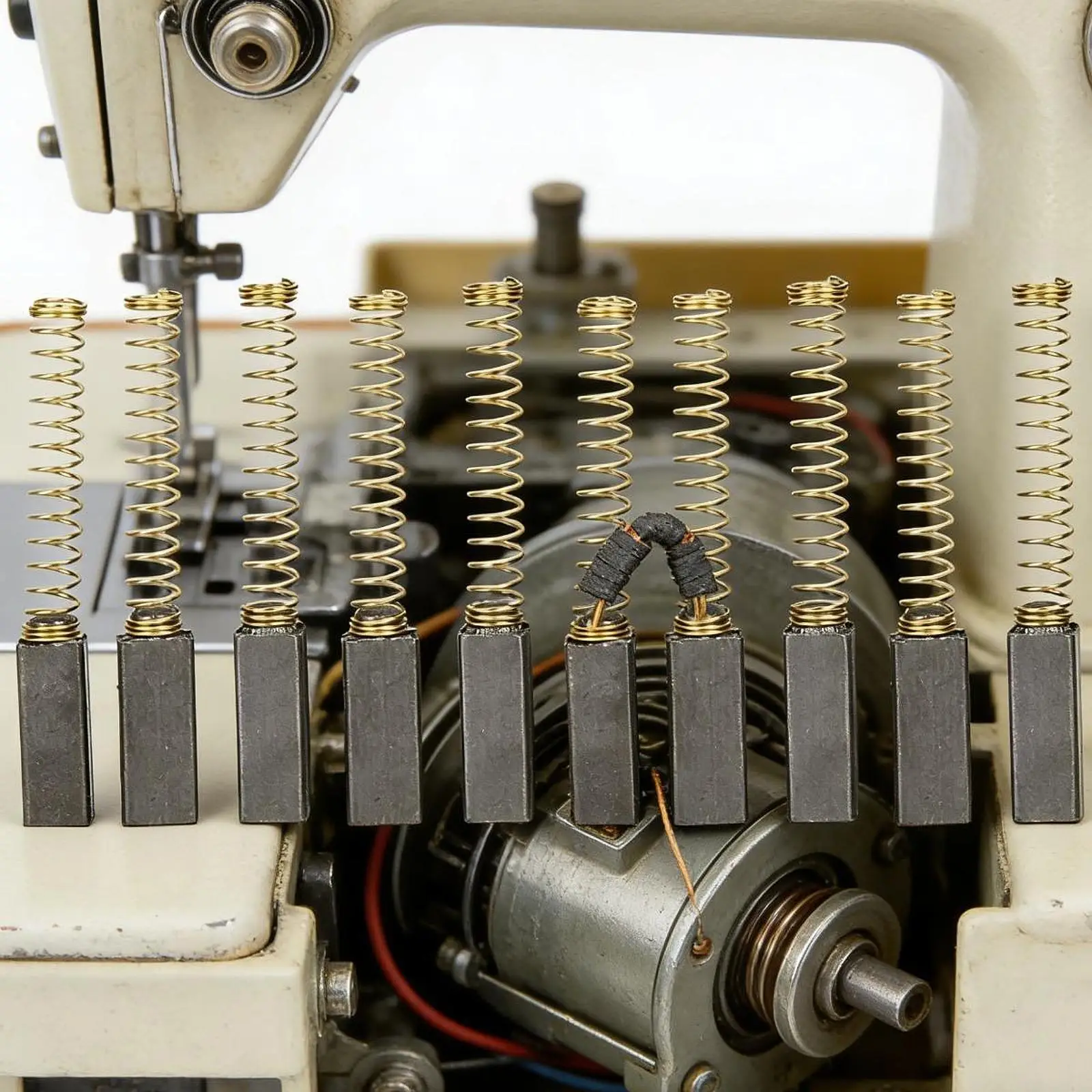 Escobillas de carbón para motor máquina coser y remalladoras - imagen 3