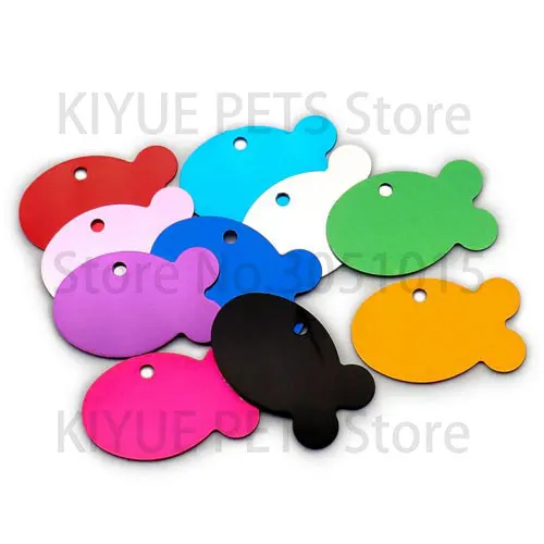 Etiqueta de identificación personalizada para perro, llavero con grabado de nombre de Mascota para cachorro, Collar COLGANTE, accesorios para mascotas, venta al por mayor, 100 Uds. - imagen 3