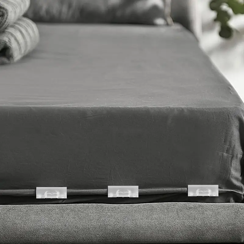 Pinzas para sábanas de cama, pinzas para mantas, Clips portátiles y reutilizables para fundas de edredón, Clips para mantener las sábanas cómodas - imagen 5