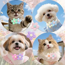 Collar para perro cachorro ajustable con lazo moño colores