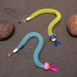 Juguete serpiente para gatos con malla elástica - interactivo
