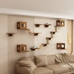 Árbol rascador de pared para gatos – Torre escalada resistente