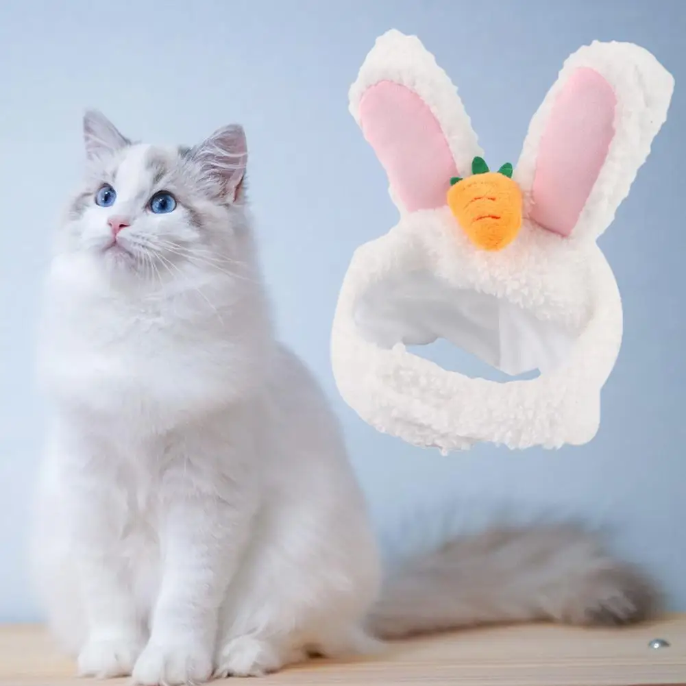 Sombrero de conejito para mascota, gorro divertido para cachorro, gorro para gato - imagen 4