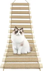 Hamaca de Actividades para Gatos – Puente, Escalera de Sisal y Madera