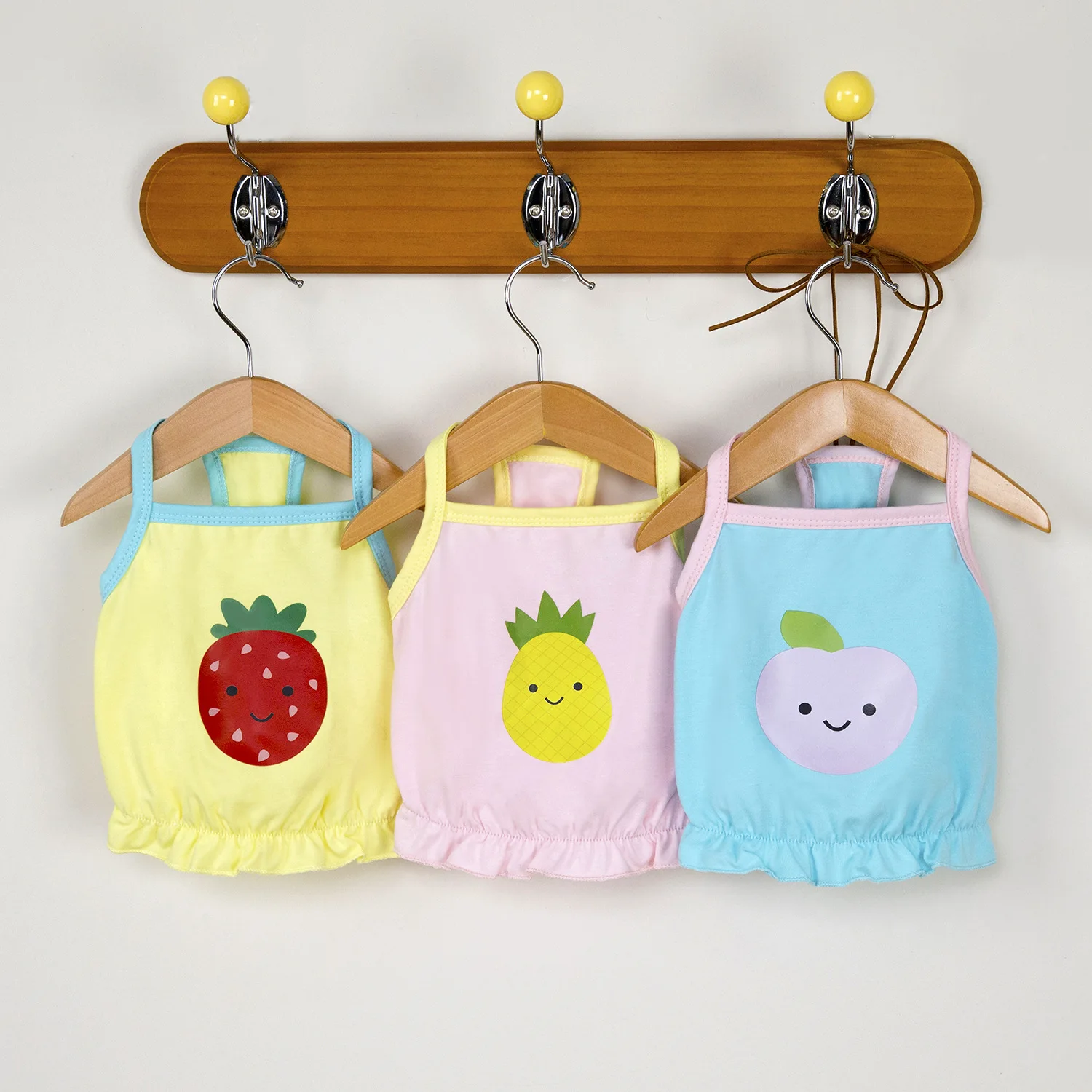 Camisola contrastante de primavera para mascotas, ropa fina para perros, chaleco con estampado bonito para gatos, vestidos para perros pequeños, ropa para cachorros