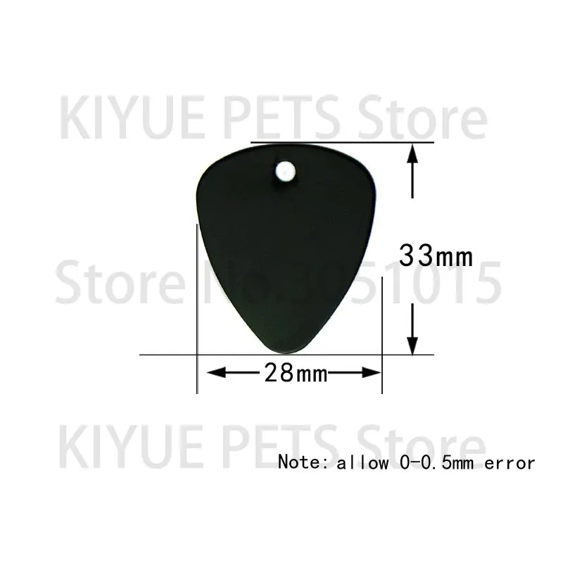 Venta al por mayor, 100 Uds., etiqueta de selección de Piano, etiqueta de identificación de perro de aluminio para placa de nombre de perro, etiquetas de identificación de mascotas grabadas personalizadas - imagen 2