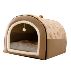 Cama autocalentable 2 en 1 para perros y gatos – Cueva y casa nido
