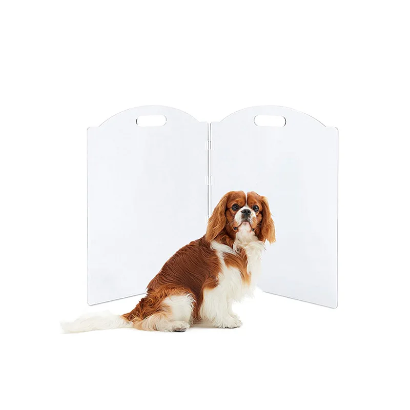 Corral plegable acrílico transparente para perros – Cerca portátil - imagen 5