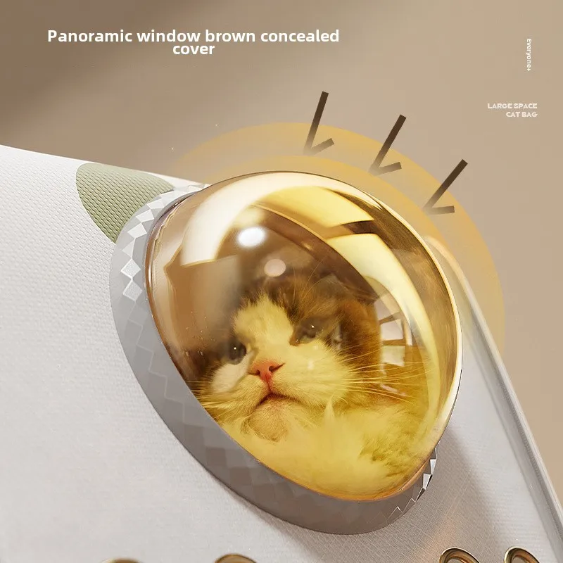 Bolsa para mascotas de gran capacidad, mochila para gato, perro, cápsula espacial, suministros de viaje portátiles para mascotas, productos, bolso de hombro, accesorios de transporte - imagen 2