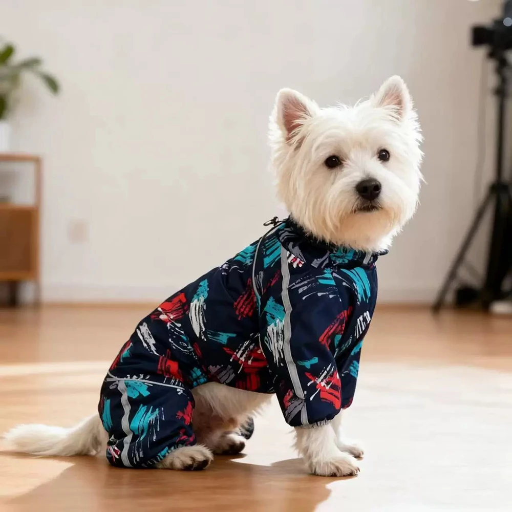 Mono de invierno reflectante para perros pequeños – Impermeable y suave - imagen 4