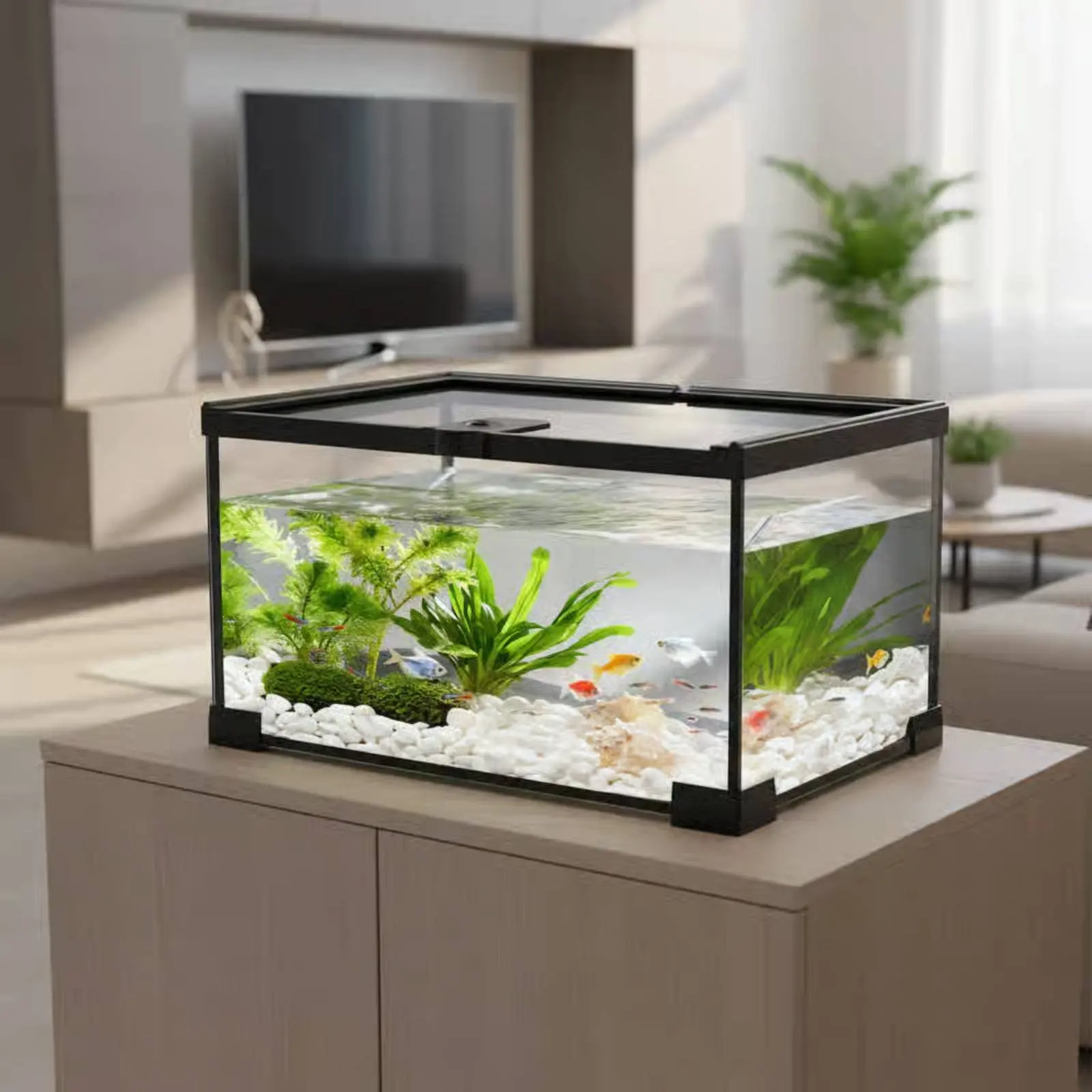 Terrario para geckos y arácnidos con vidrio panorámico antifuga robusto - imagen 3