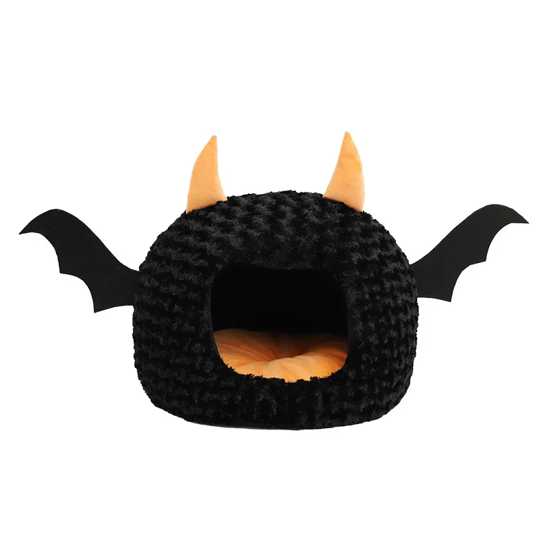 Casa de mascotas para Halloween Imp, arena para gatos, gran espacio, otoño e invierno, cálido Teddy Fadou, perrera para cachorros, casa para gatos, regalo de Navidad - imagen 5