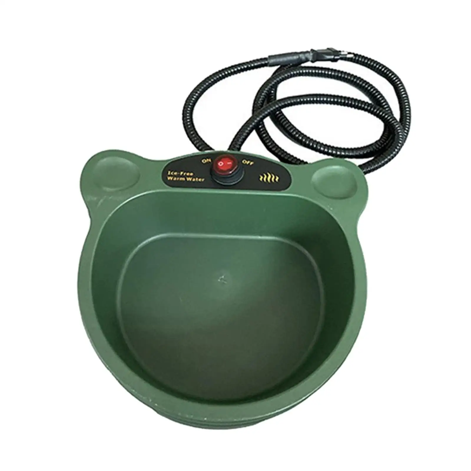 Heated Water Bowl for Dogs Cats Provides Drinkable Water in Winter Outdoor Heated Pet Bowl Heating Waterer for Duck Squirrel