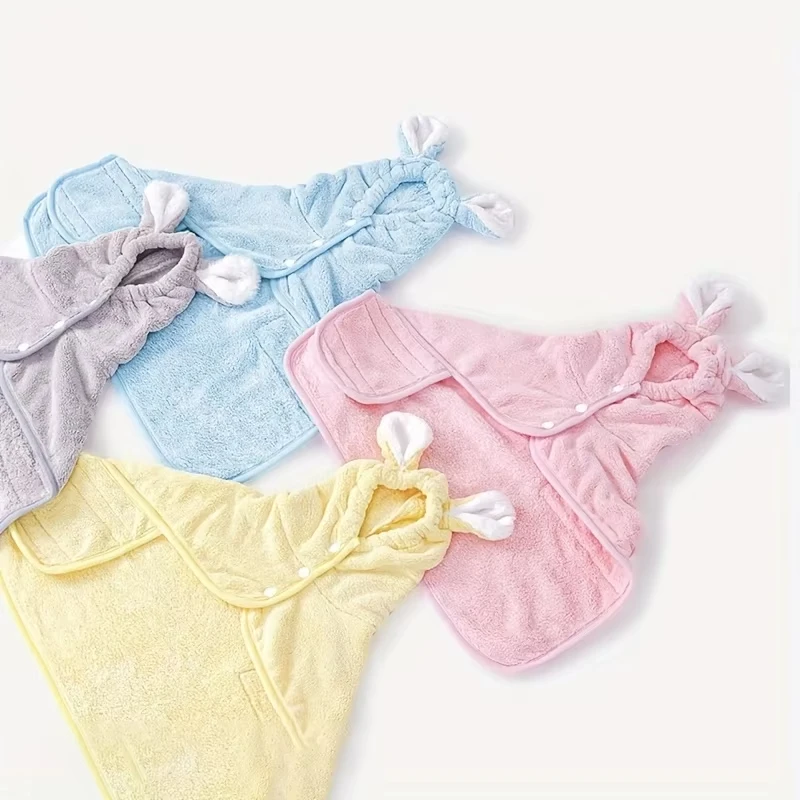 Albornoz absorbente para mascotas de secado rápido, toalla de baño para perros pequeños, medianos y grandes, suministros de baño para mascotas, accesorios para perros - imagen 5