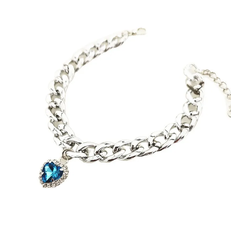 1 Uds. Collar de cadena de plata para perro con colgante, collares ajustables con arnés para niñas, collares para perros pequeños, accesorios para cachorros Yorks - imagen 5