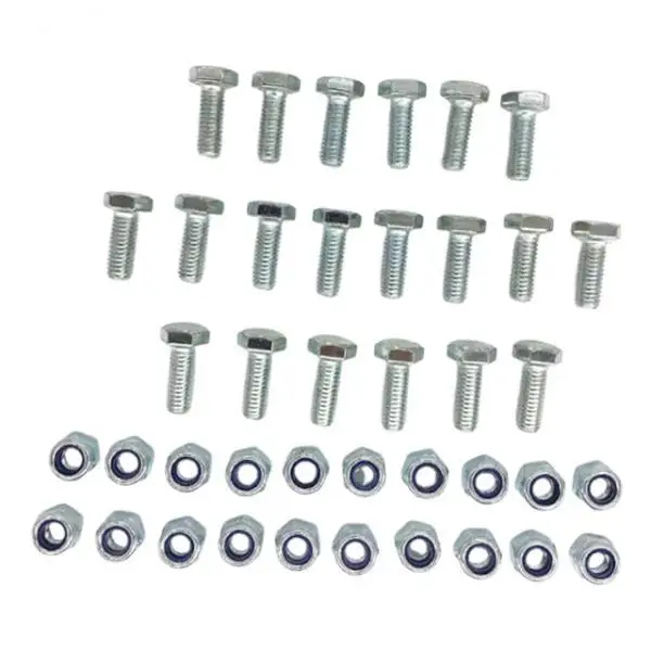 Kit de tuercas y pernos de corte para lanzadores de nieve, repuesto profesional, suministros de Hardware compactos de alto rendimiento, resistente, 20 piezas - imagen 4