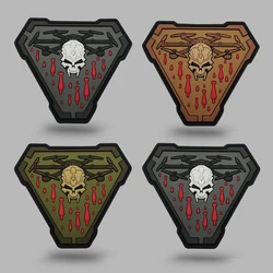 Parche identificativo con diseño skull para collares de perro y gato
