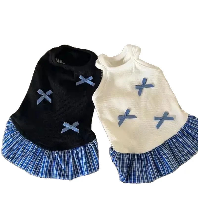 Falda con tirantes y lazo para mascotas, vestido de princesa para perros y gatos, vestido de princesa Yorkshire, ropa bonita para cachorros - imagen 4