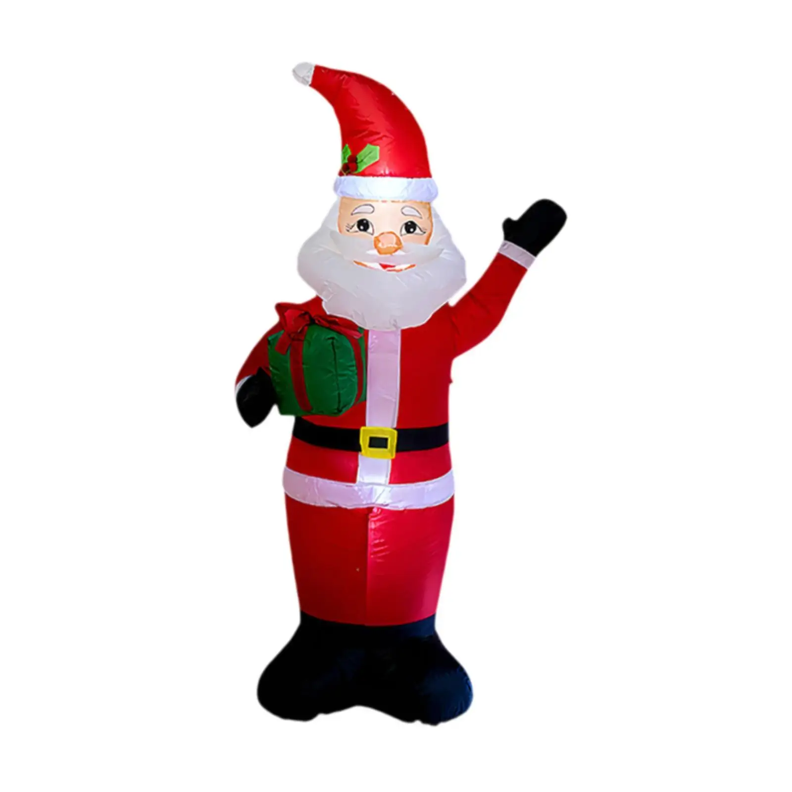 Inflables de Navidad, decoración de Papá Noel, bonito accesorio con luz LED, decoración inflable de Navidad, adorno para exteriores para fiesta, hogar, interior