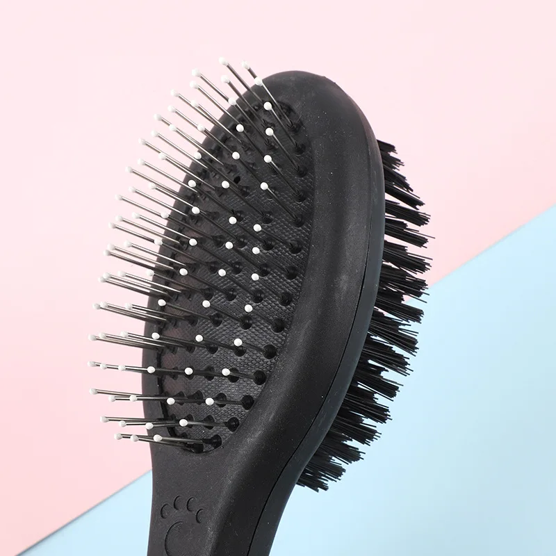 Cepillo para perros de doble cara, peine para el cuidado de mascotas con pasador y cerdas para quitar y quitar la suciedad, herramienta de deshedding de masaje - imagen 3