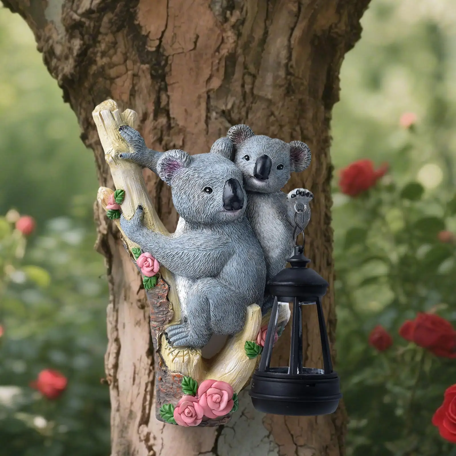 Solar Garden Statue Adorable Landscape Garden Craft Solar Powered Lawn Outdoor Decor