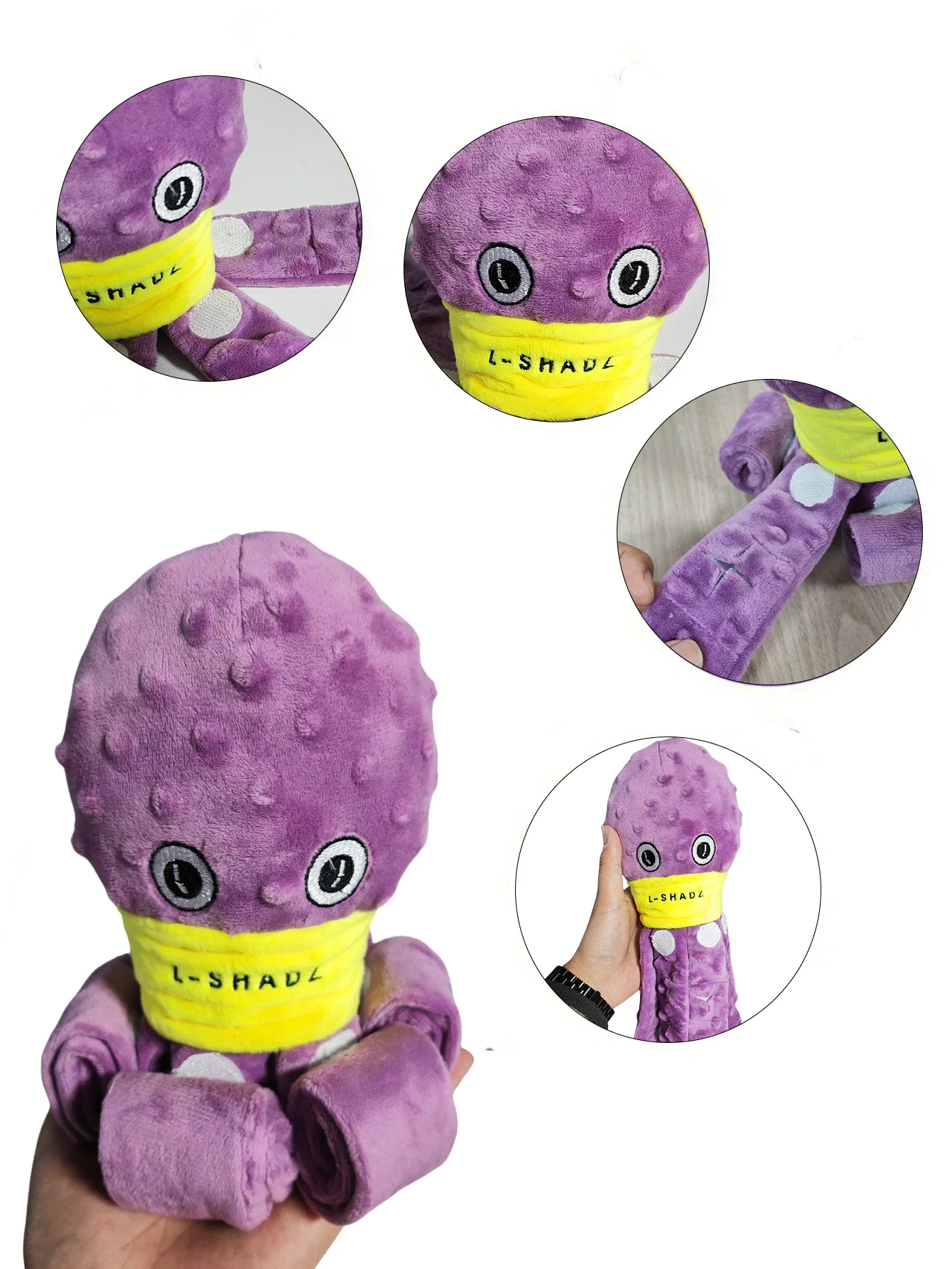 Juguete de peluche para perro, rompecabezas de pulpo, juguete interactivo para masticar, juego de alimentación lenta para cachorros - imagen 4