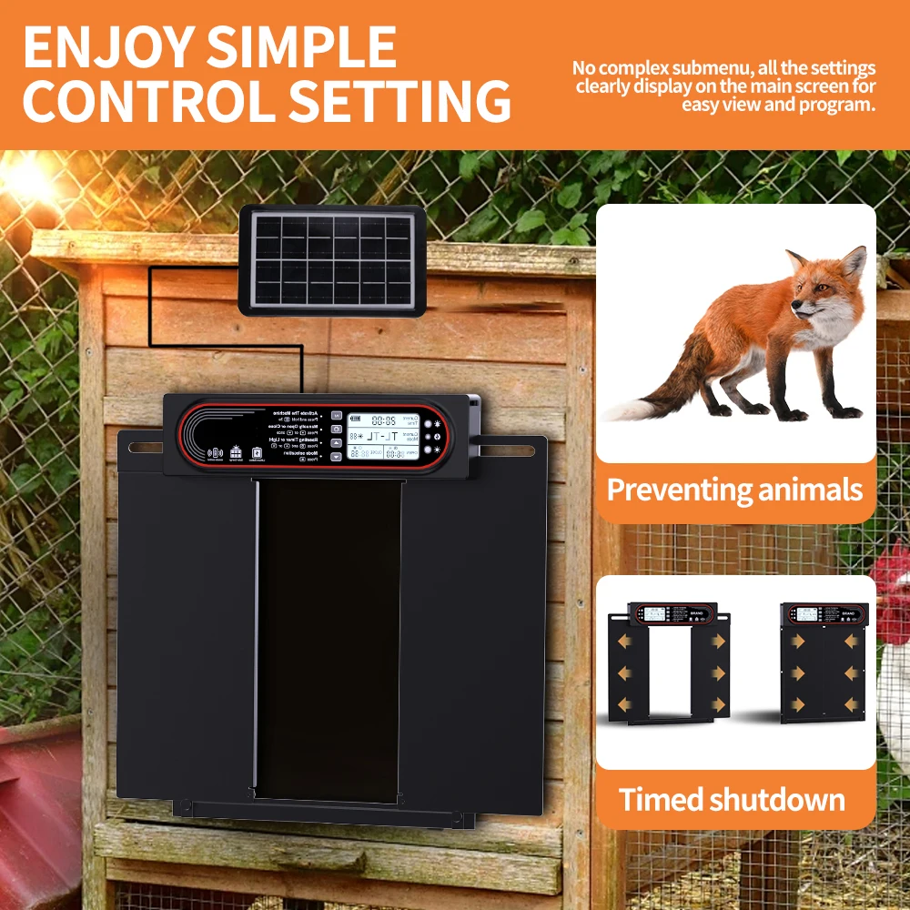 Puerta automática para gallinero – Control remoto y antipinzamiento - imagen 4