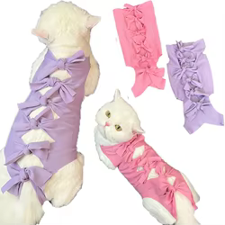 Traje de recuperación para gatos – Ropa antilamer post-cirugía