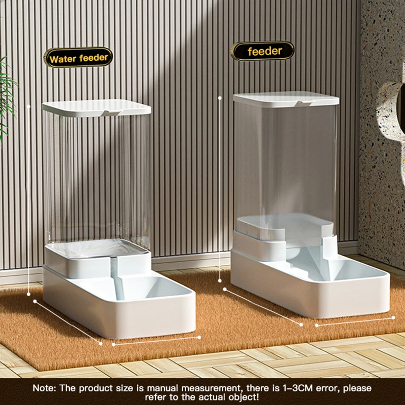 Comedero automático para gatos y dispensador de agua con contenedor de almacenamiento de alimentos por gravedad para perros y gatos - imagen 4