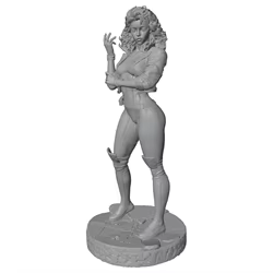 Estatua resina miniatura 3D sin pintar chica sexy juego rol decoración