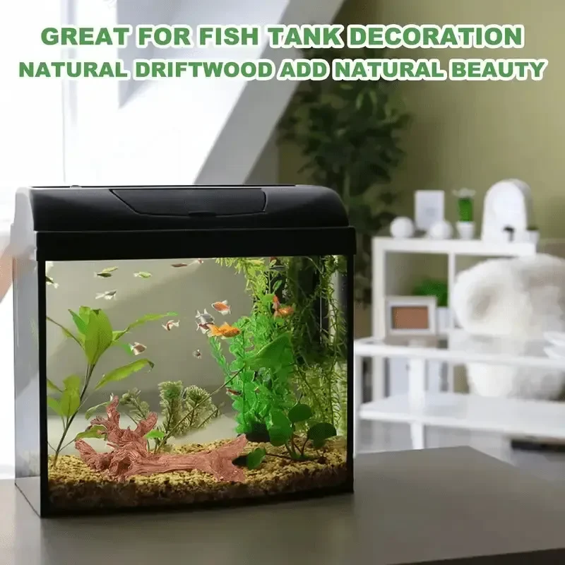 Tronco natural para acuario – Decoración ecológica de madera - imagen 2