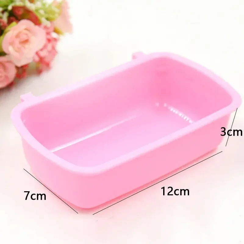 Alimentador de comida para mascotas pequeñas, cuenco colgante con gancho para jaula de hámster, dispositivo para beber agua, taza de alimentación para pájaros, palomas y ardilla - imagen 2