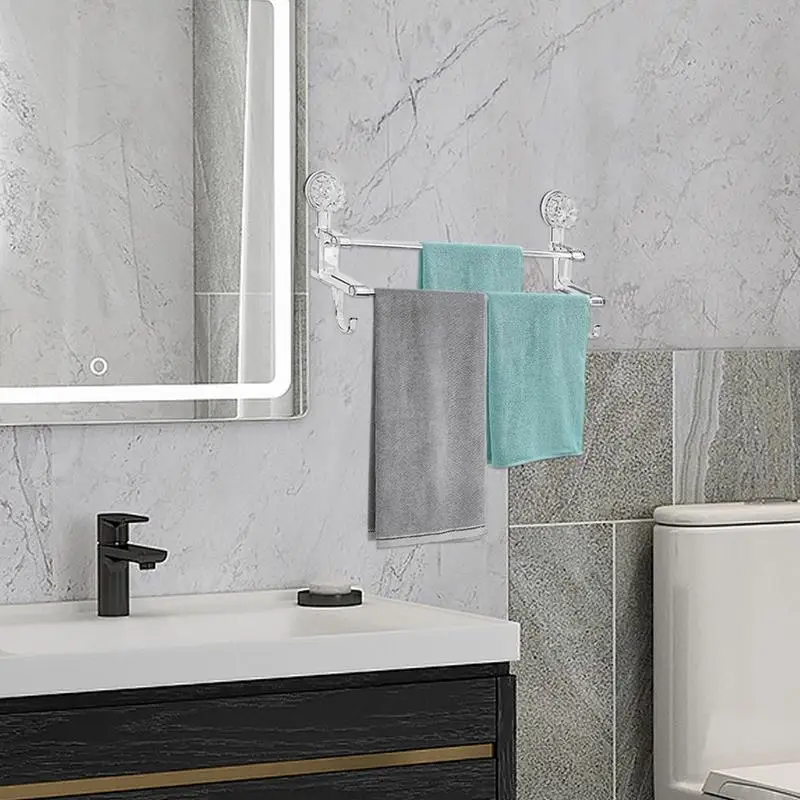Toallero adhesivo, barra de toalla adhesiva, toallero de succión, barra de toalla adhesiva, toallero de succión, barra de estera de ducha extraíble para - imagen 4