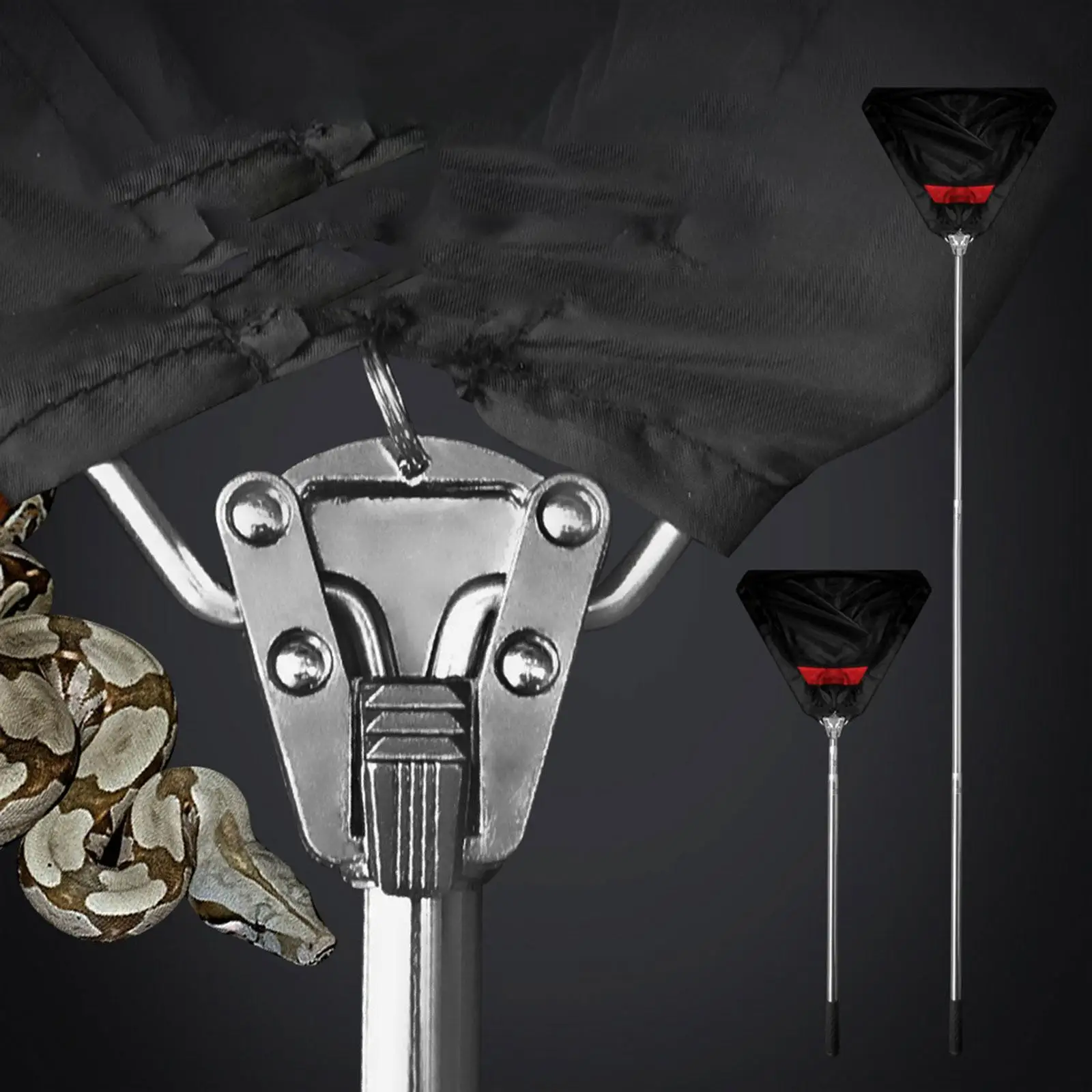 Snake Catcher Net Foldable Reptile Catching Equipment for Capturing Removing