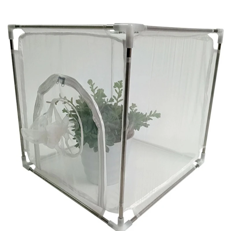 Jaula para insectos al aire libre, jaula transparente para plantas y insectos, jaulas de colección de insectos para granja, hormigas de jardín para el hogar, suministros de granja para cría de gusanos