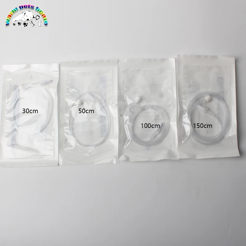 50pcs Infusion Extension Line Disposable Infusion Connecting Tube 30cm 50cm 100cm 150cm Veterinary Supplies - imagen 3