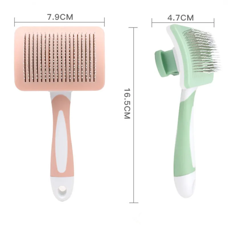 Cat Comb Automatic Cat Hair Remover Self-cleaning Cats Brush Massage Dog Comb Cats Hair Removal Dog Brushes Pet Grooming Brush - imagen 4